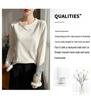 Women's High-End New Chinese Style Round Neck Warm Base Layer Top for Autumn and Winter Fashion