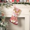 European Style Pink Sequin Christmas Stocking