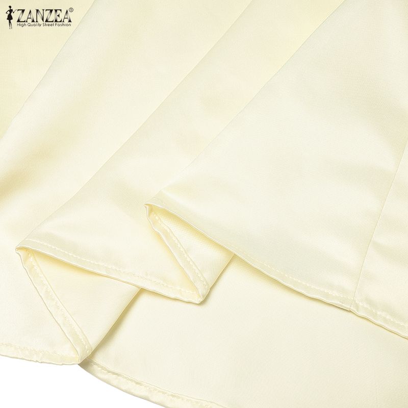 ZANZEA Women Casual U-Neck Summer Sleeveless A-line Dress