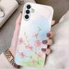 Szklane etui na telefon w stylu wiosennym, odpowiednie do Samsung Galaxy S26 S25 S24 S23 S22 S21 S20 FE/Ultra/Plus, odporne na upadki, tylna osłona