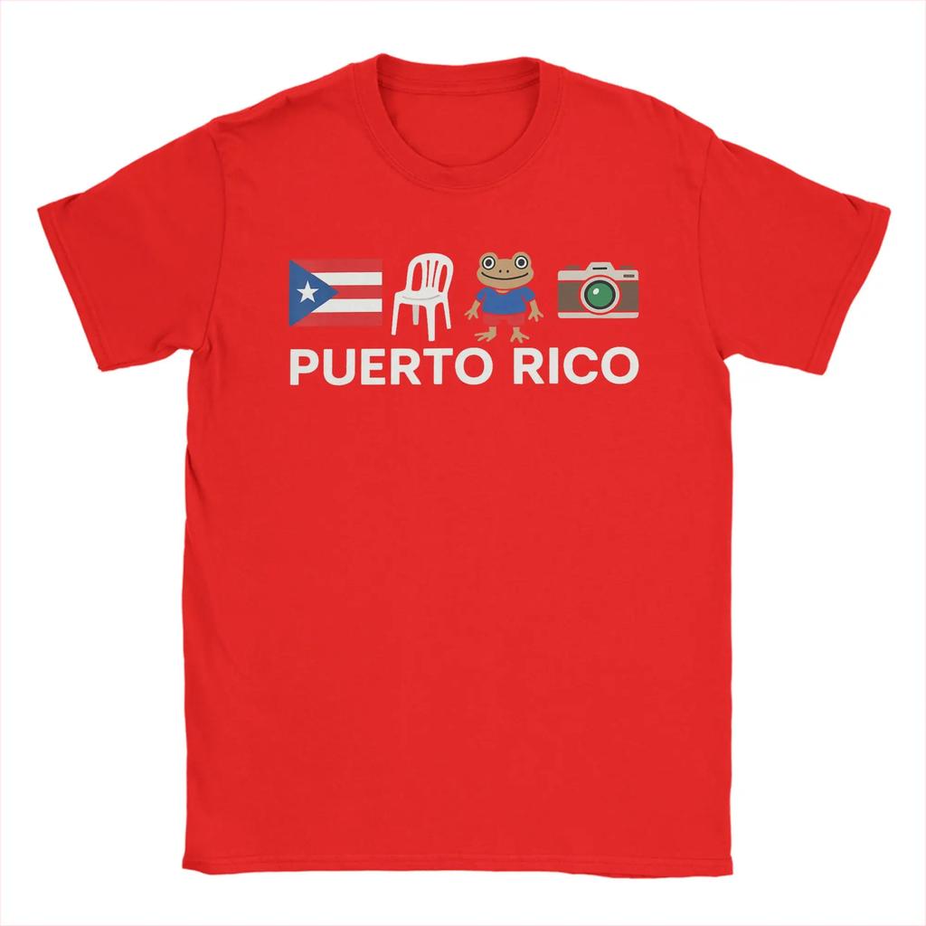 Bad Bunny Puerto Rico Coqui Frog Boricua Puerto Rican Flag Taino  Cotton T Shirt For Men's T Shirts Tees Oversized Clothes