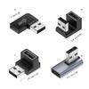 1/2/3pcs USB 3.0 Male Female 90 Degree Expansion Adapter USB Up Bend Adapter 10Gbps For Laptop Connector Conversion