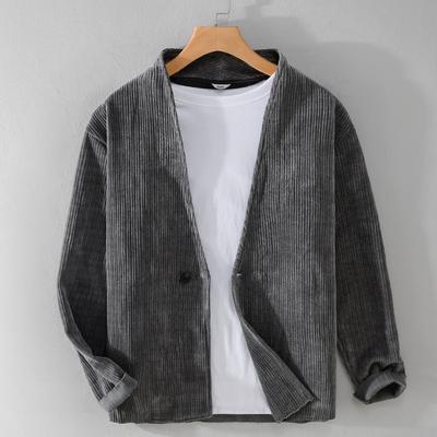 Men Jackets Oversize Spring Casual Linen and Cotton Safari Suits for Men Clothing Solid Color Blazers