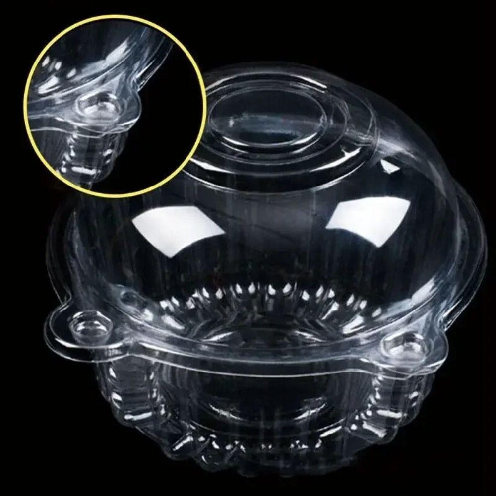 50/100 PCS Plastic Cake Packaging Box Multipurpose Muffin Container New Pastry Holder