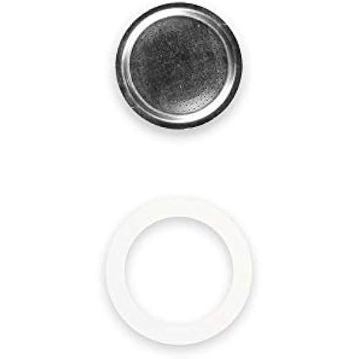 Pièces de rechange - BIALETTI - Moka Express - 2 Tasses - Joint en silicone - Plaque en aluminium