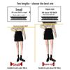 Women's Summer 2024 High Waist Black Slimming A-line Midi Skirt