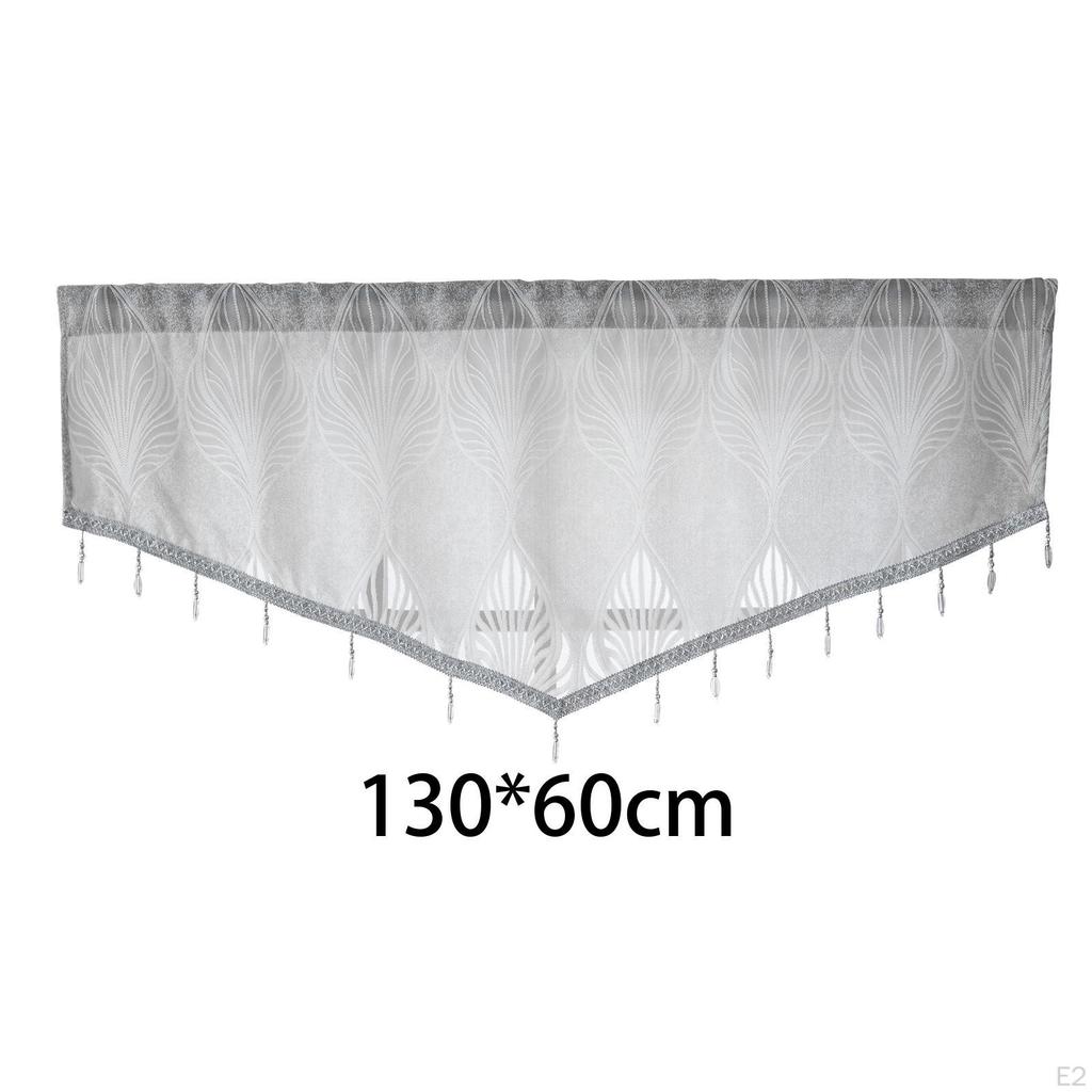 Curtain Valances for Windows Jacquard Polyester Window Curtains Kitchen/Dining Room 51.18'' X