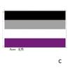 Duhová vlajka do ruky Lesba Gay Bisexuál Transgender LGBT Pride Vlajka 14x21cm Měsíc hrdosti