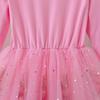 Frozen Elsa Princess Autumn Dress: 2021 Girls' Long Sleeve Mesh Skirt