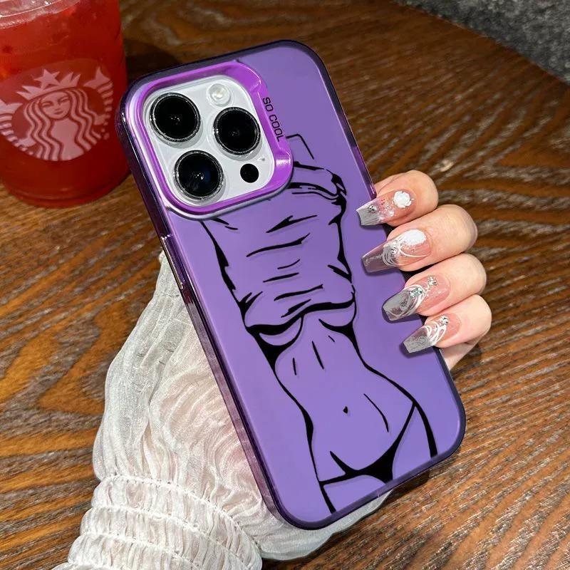 Suitable for Apple 17 Pro Max Phone Case, Apple 16/15/14 Plus, Artistic 13, Personalized 12, Line 11 XR