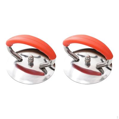 2 stück Universal Topf Deckel Abdeckung Haltegriff, Tragbare Hitze Beständig Metall Griff für Wasserkocher,