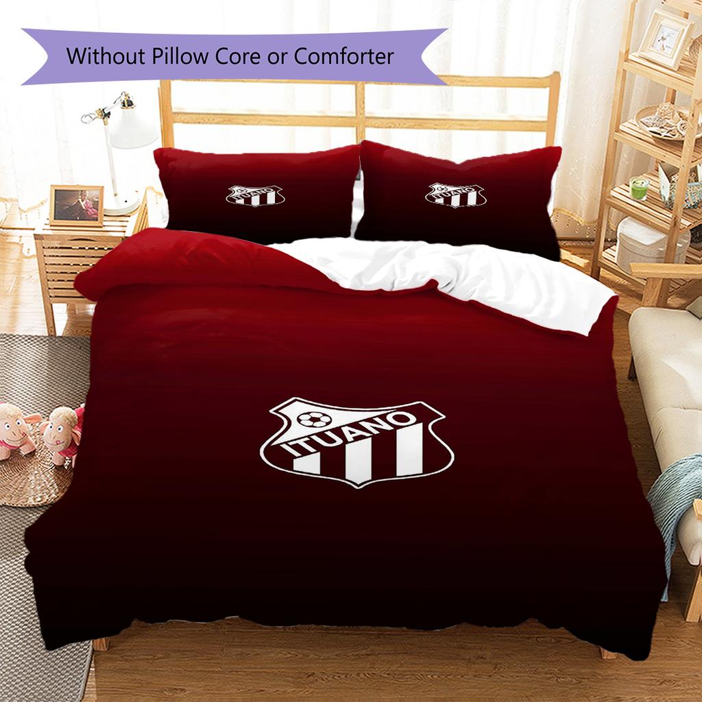 Ituano Pattern Bedding Set Quilt Cover Pillowcase Home Decor Gift (1 * Duvet Cover + 2 * Pillowcase, Without Core)