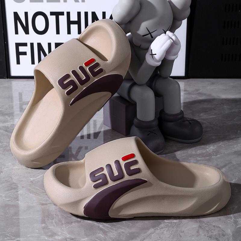 Men s Summer Slides – New Thick-Soled Non-Slip Slippers for Indoor/Outdoor Wear, Home, Bathroom & Sports 44-45