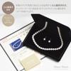 Domestic Akoya genuine pearl necklace set 45cm Genuine material Gemstone identification certificate included June birthstone Wedding cloth in screw