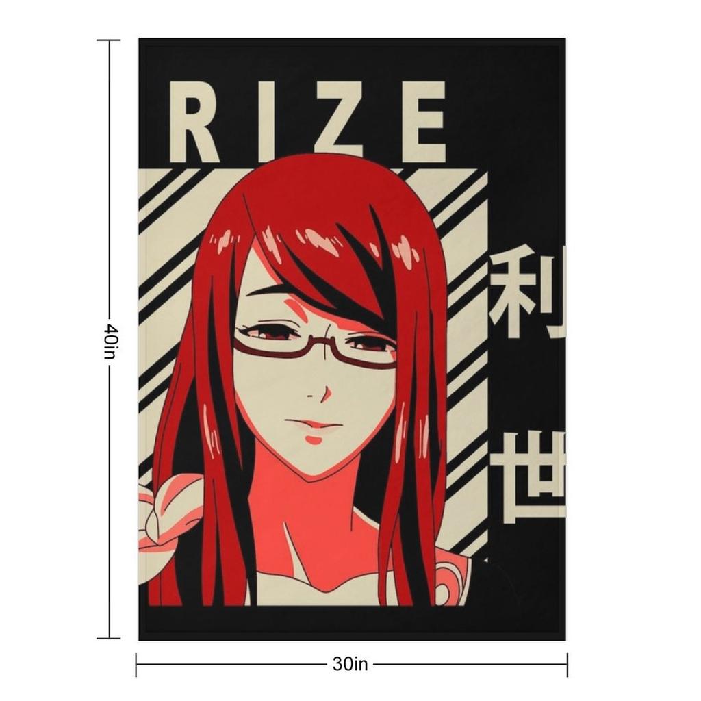 Rize Kamishiro - Vintage Art Throw Blanket Luxury St Blankets and Throws For Decorative Sofa Soft Big Blankets