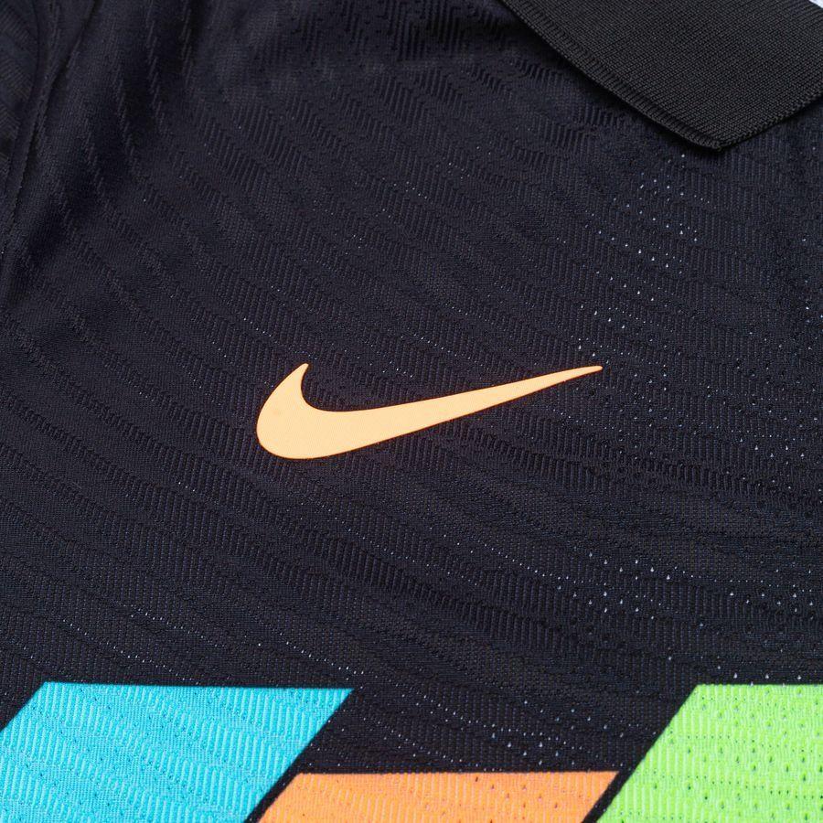 Nike Inter Milan Match Player Edition Football Jersey Short Sleeve T-Shirt With Logo Print Men Tops Black DM0910-011