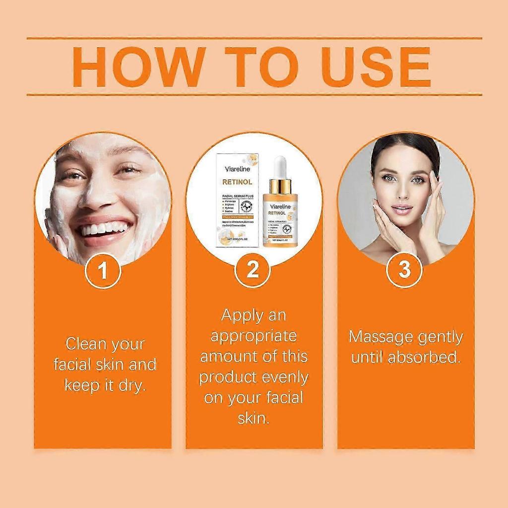 Retinol Brightening Face Serum - Hydrating Essence for Even Skin Tone & Glow
