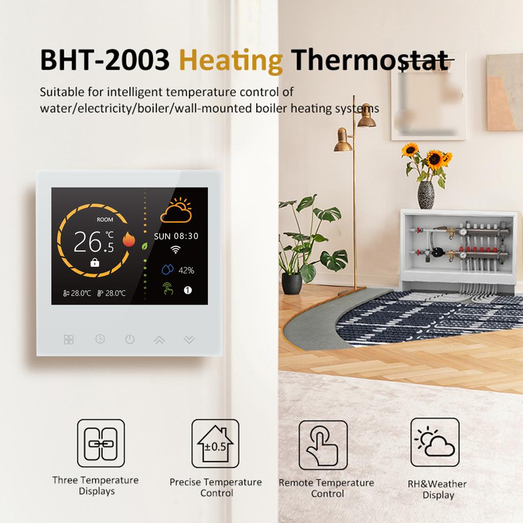 Smart Thermostat Wireless-Fidelity WaterCelsiusFloor Heating Controling Panel Programmable