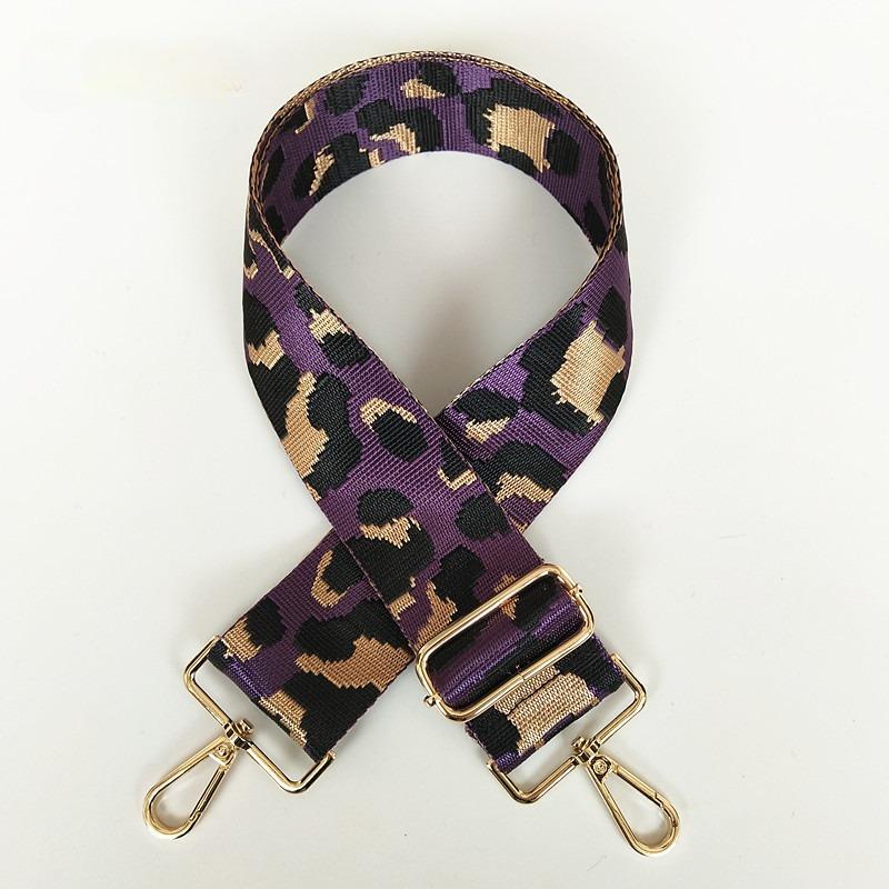 Bag Accessories Women's Bag Wide Shoulder Strap Nylon Leopard Print Single Shoulder Oblique Span Burden Reduction Backpack Strap