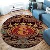 Galatasaray S Custom Name Round Area Rug,Carpet Rug for Living Room Bedroom Sofa Playroom Decor,Non-slip Floor Mat