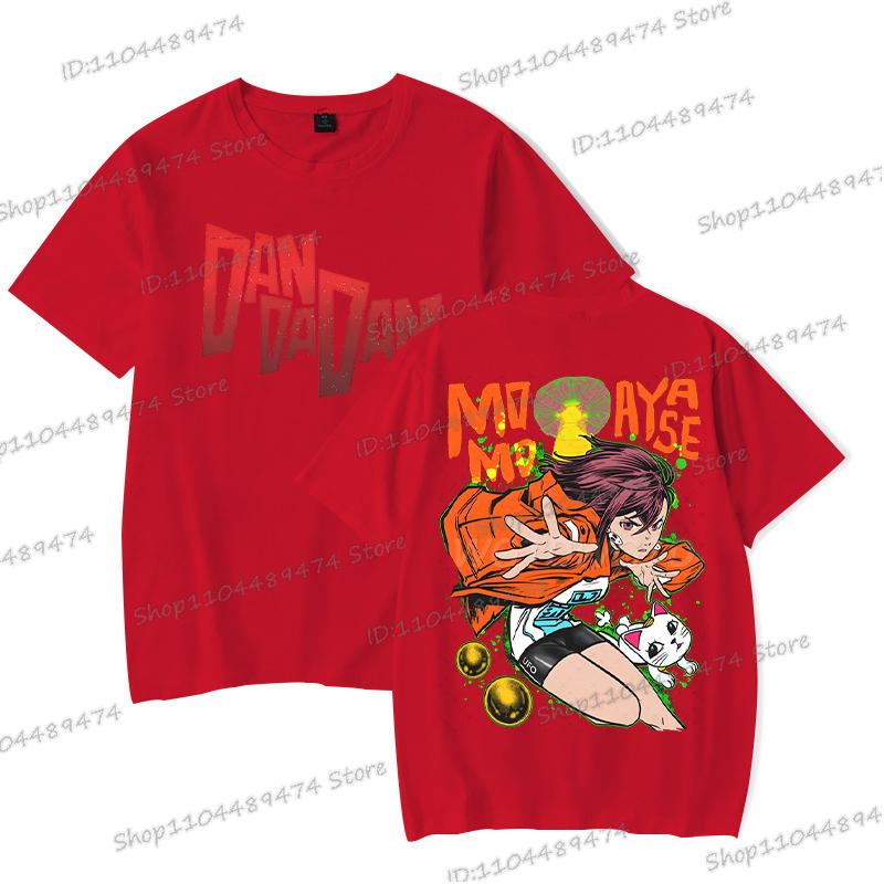 Dandadan Momo Ayase Tričko Cosplay Komiksové Dárky Exkluzivní Tričko Pánské Dámské Módní Kulatý Výstřih Oboustranný Dandadan Topy Trička