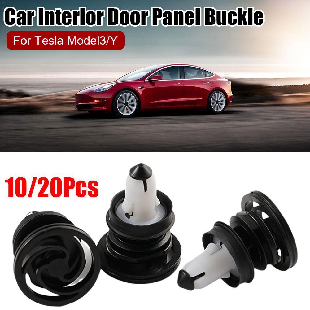 

10/20Pcs Interior Door Panel Buckle For Tesla Model Y 3 Interior Panel Clip Car Front Rear Door Trim Buckle Retainers For Tesla
