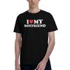 I Love Hot Dads Unisex Unisexs T Shirt Casual Tee Shirt Short Sleeve Crewneck Tshirts Cotton Printing Tops