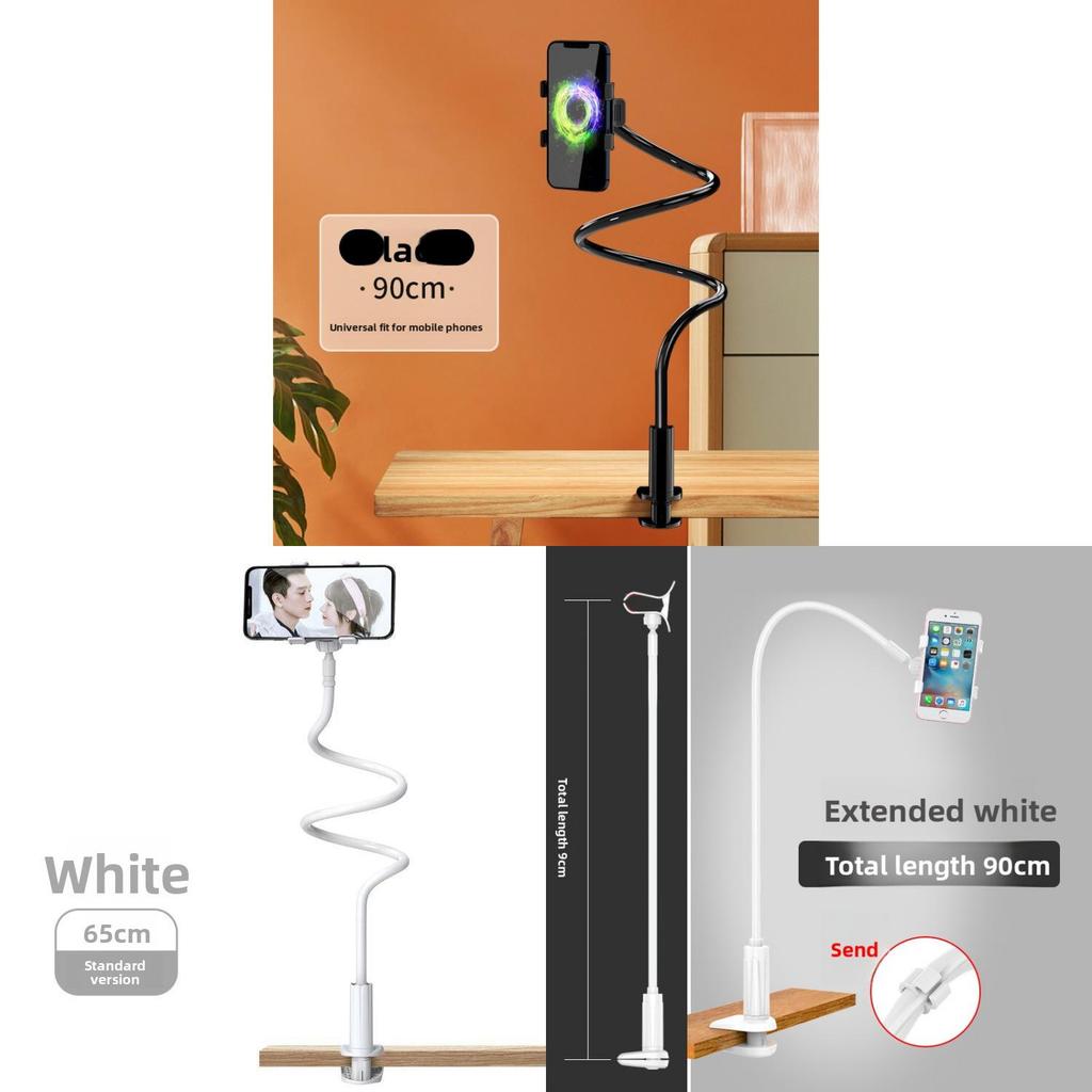 Universal Phone And Tablet Lazy Stand With Clamp Mount For Bedside And Desk Use