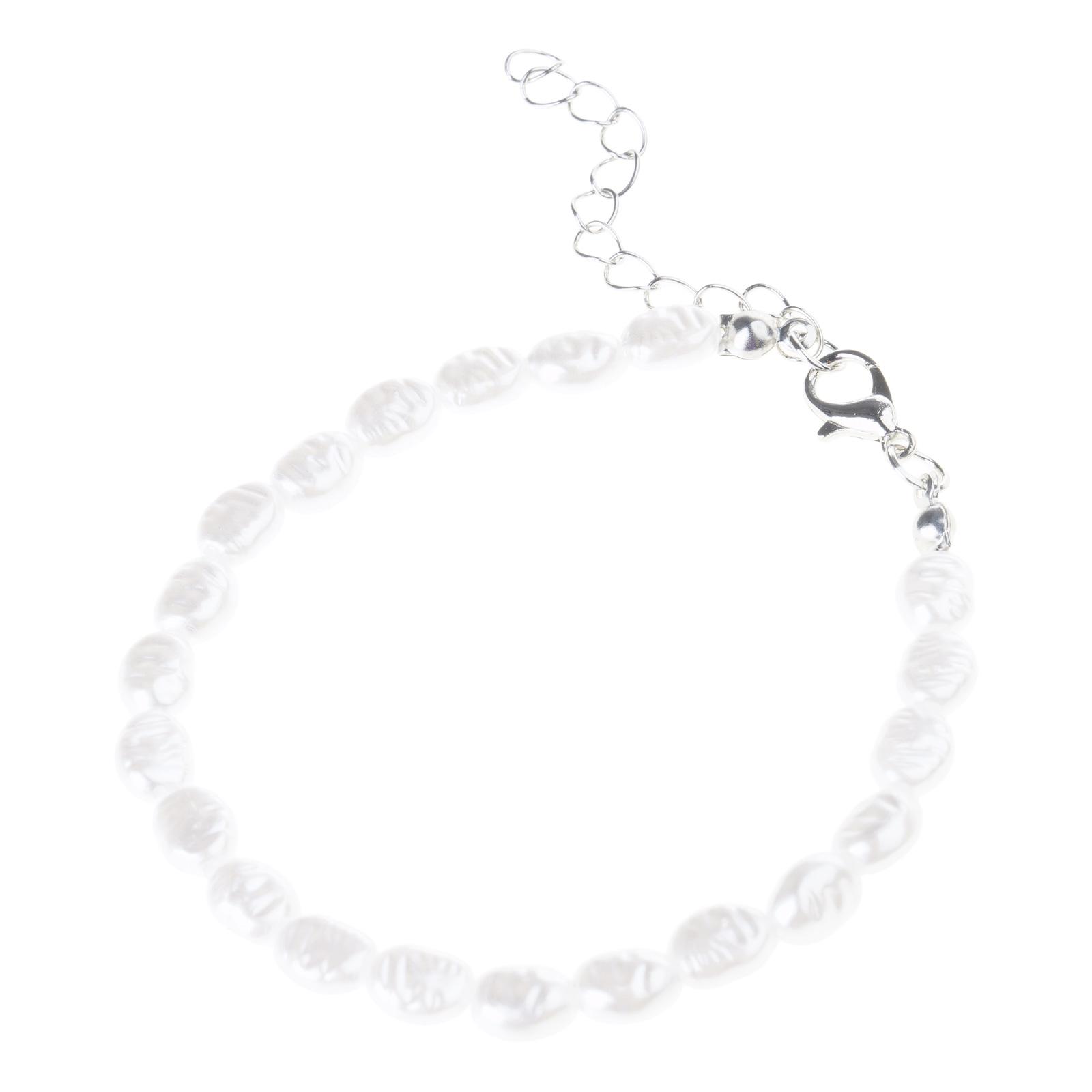 Unique Imitation Pearls Necklace Bracelet Fashionable Handmade Imitation Pearls Necklace Bracelet For Modern Aesthetics 1