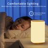 Rechargeable Touch Table Lamp RGB Dimmable Night Light with Remote Control Timed Bedside Lamp For Bedroom Living Room Lighting