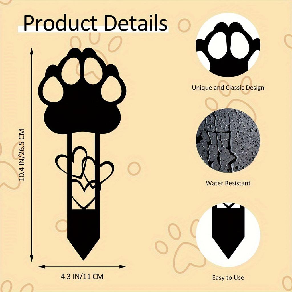 Dog Pet Memorial Grave Marker Waterproof Weatherproof Pet Tombstone for Dog Remembrance Outdoor Garden Bereavement Plaque