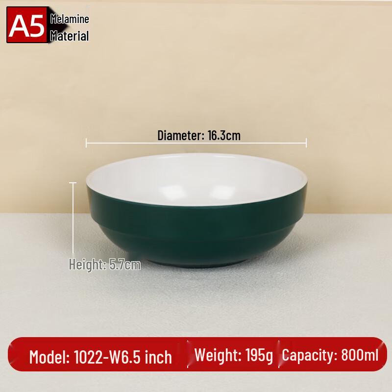 6.5-inch A5 Melamine Breakfast Rice Bowl
