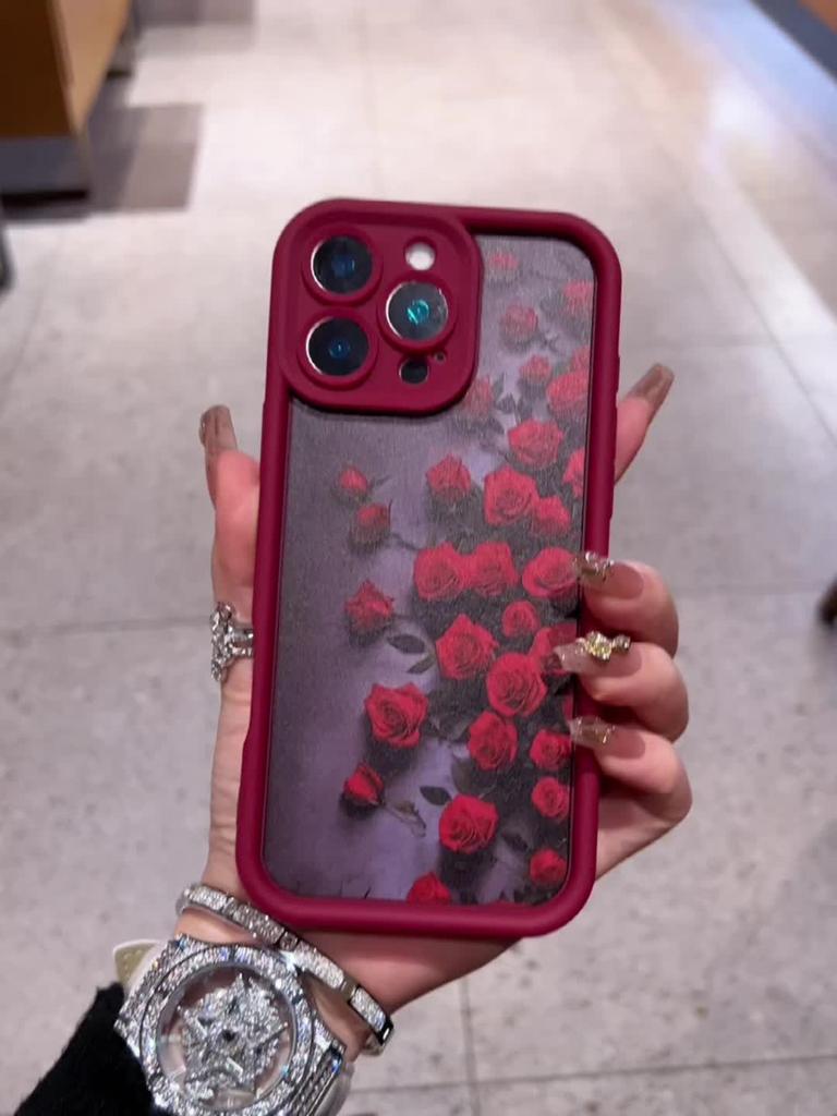 Handyhülle Rote Rose Blume Hoher Wert und Schönheit für iPhone