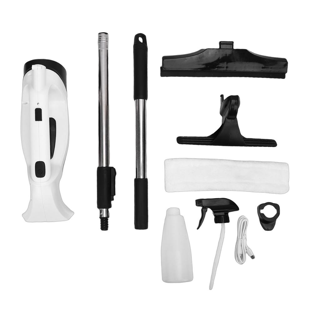 Window Vacuum Squeegee Strong Suction Handheld Electric Window Cleaning Tool for Window Glass with Wastewater Collection