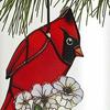 Bird Wind Chimes for Outside Stained Glass Bird Hanging Windchime with 4 Tubes for Balcony Garden Porch Backyard Decor
