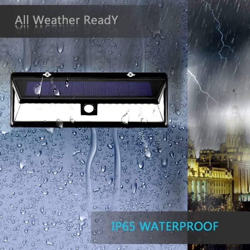 Durable Led Solar Sensor Wall Light For Rural Outdoor Waterproof Garden Lighting