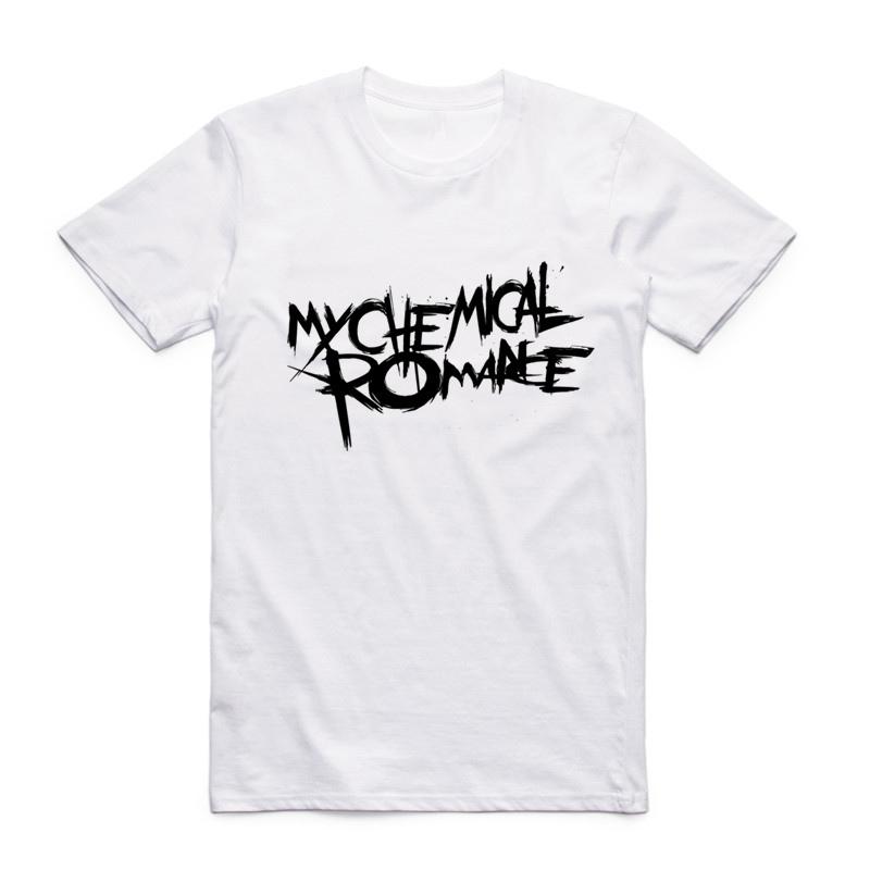 Asian Size Unisex Printing Punk Band My Chemical Romance T-shirt Summer Casual O-Neck Short Sleeves Polyester T-shirt HCP4076