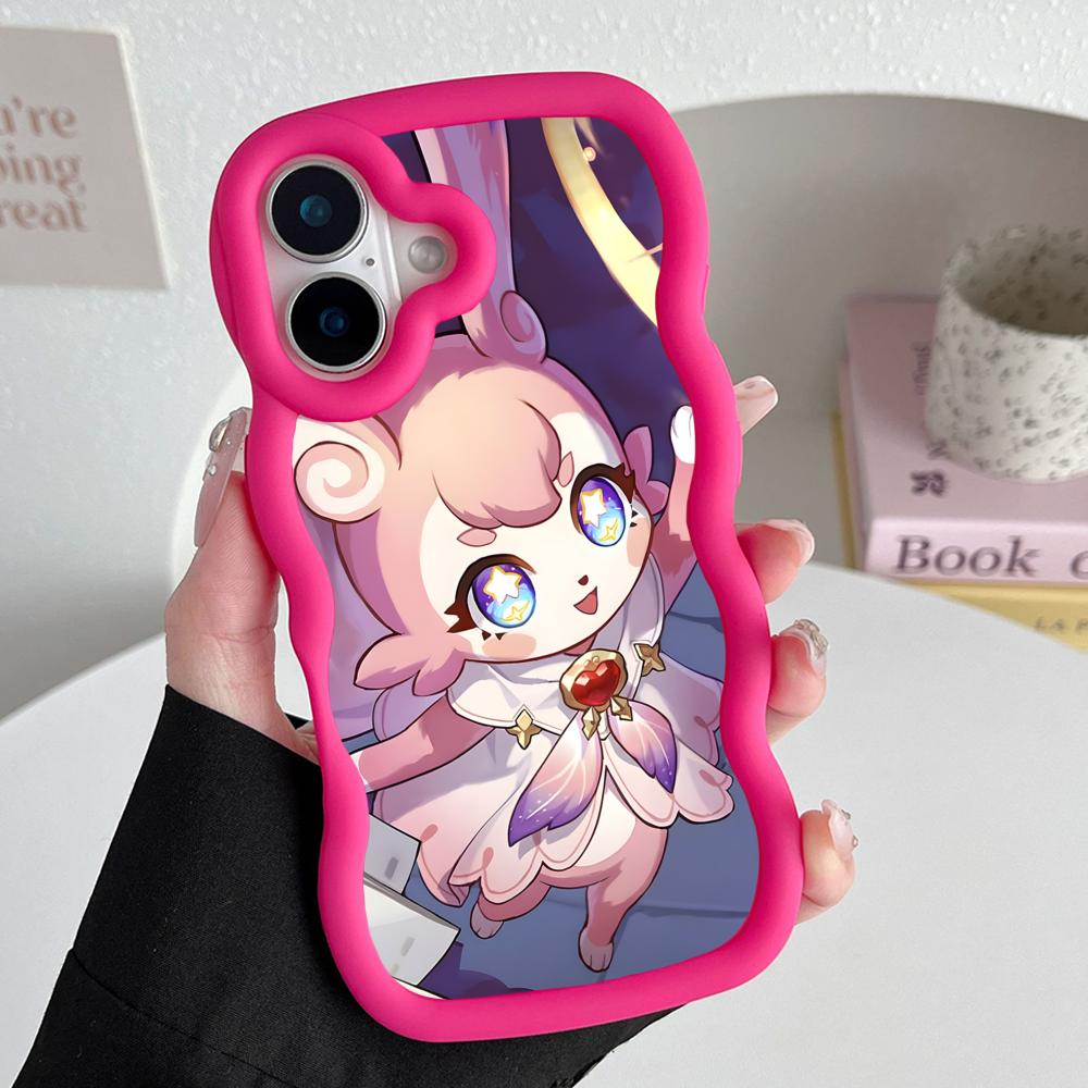 HSR Mem Wavy Edge TPU Mobile Phone Case for iPhone 17 16 15 14 13 12 11 Air Pro Max Plus Colorful Cover