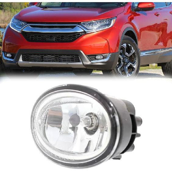 Front Left Bumper Fog Lights Driving Lamps+Bulbs Assembly for Honda CRV 2016 2017 2018 2019 Left (Driver) Side