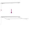 Retractable Awning Red and White 500 X 300 X 165 Cm