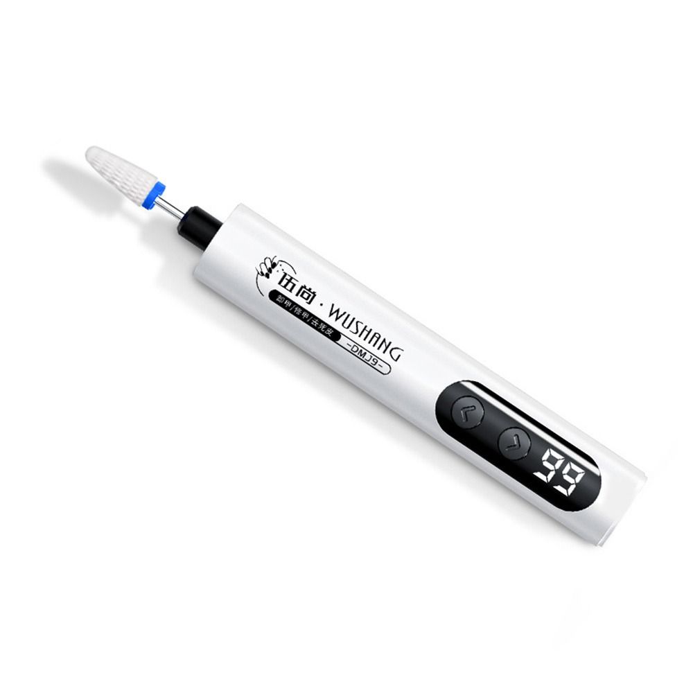 USB Manicure Set With LED Light Press on Nail Portable Electric Drill