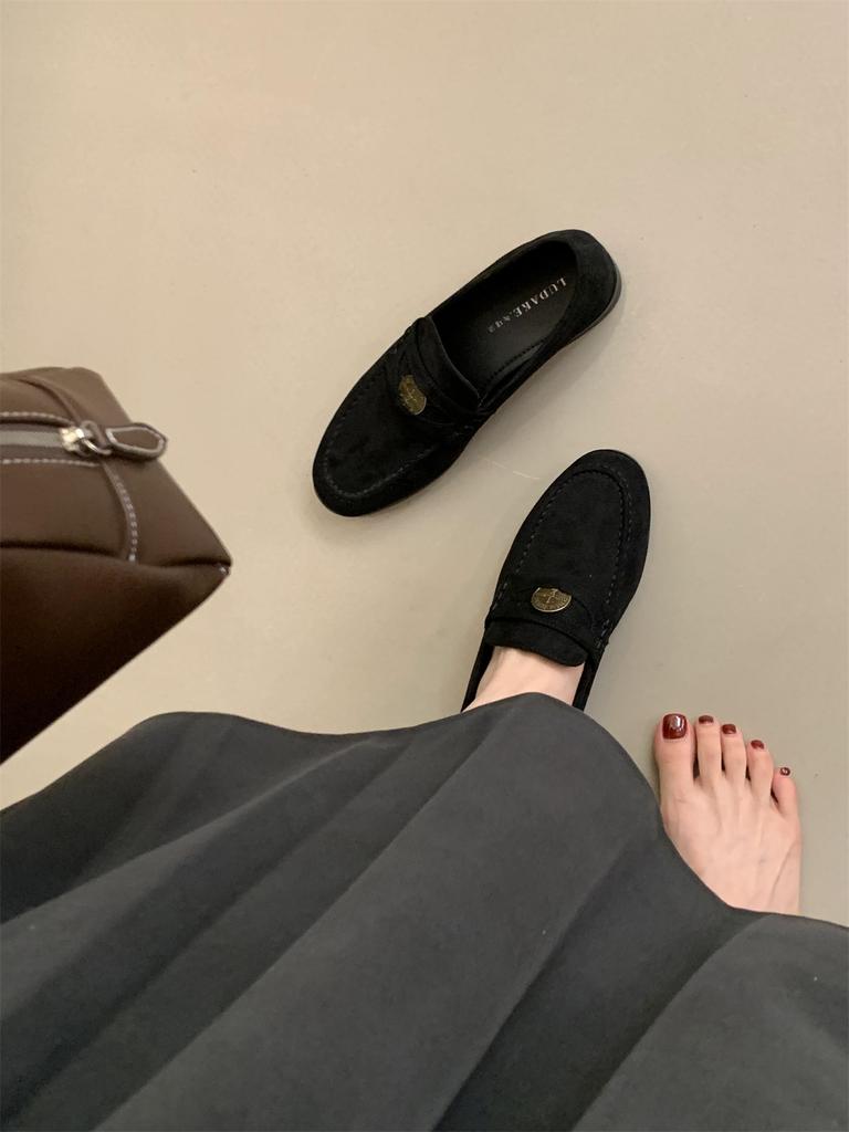 Fashion Flats Classic Ladies Slip-on Handmade Penny Loafers Autumn 2024 New Designer Mules Shoes Female Retro Moccasins Zapatos De Mujer