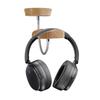 Adjustable Wood And Aluminum Alloy Headphone Stand Space Efficient Wall Mount Design Display Shelf Organiser