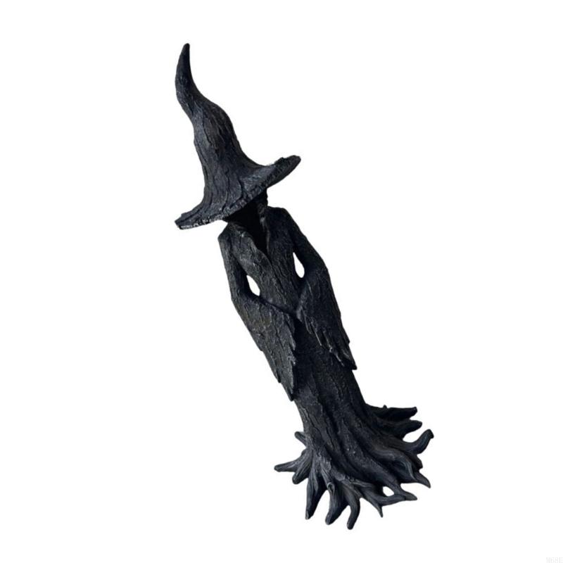 Halloween Witches Sculpture Resin Living Room Garden Decoration M68E