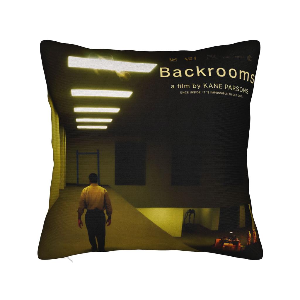 Decorative Pillowcase Backrooms Horror Movie 2026 Merch Sofa  Pillow Case Cover Square Multi-Size