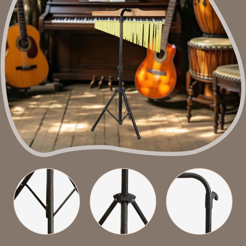 Sahne Gösterisi Pratik Stüdyosu için Profesyonel Kaymaz Yükseklik Ayarlı Müzik Vurmalı Çalgı Aksesuarı Bar Çanları Standı