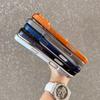 Luxury Matte Transparent Case For iPhone 17 Air 16 Pro Max Plus Plating Frame Lens Film Protection Anti-fall PC Hard Clear Cover