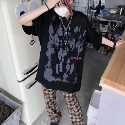 Y2k Streetwear Short Sleeve Tshirt Women Summer Grunge Harajuku Fashion Casual Cotton Oversized Vintage T-shirt Tops