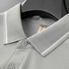 Men's Plus Size Business Casual Short Sleeve Polo Shirt