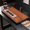 HA Solid Wood Tea Tray with Black Gold Stone Draining Board